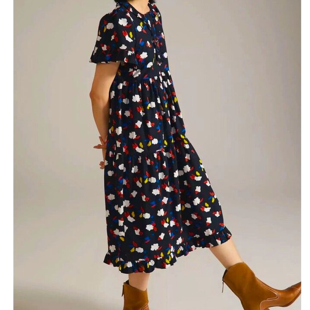 ❤️ Clare V Tiered Midi Dress from Anthropologie ❤️ EUC ❤️ Size Medium